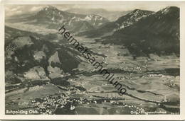 Ruhpolding - Foto-AK - Fliegeraufnahme - Verlag Luftverkehr Strähle Schondorf - Gel. 1937 - Ruhpolding
