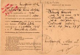 VP12.768 - MILITARIA - Carte - Lettre En Franchise Militaire - Soldat CALMETTE à MONTFERRIER  Pour MONTPELLIER - Documents