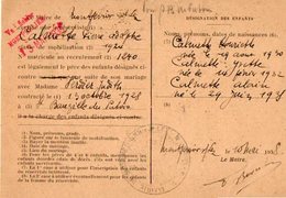 VP12.768 - MILITARIA - Carte - Lettre En Franchise Militaire - Soldat CALMETTE à MONTFERRIER  Pour MONTPELLIER - Documentos