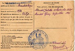 VP12.774 - MILITARIA - Carte - Lettre En Franchise Militaire - Soldat BOUDET à VILLENEUVE ... Pour MONTPELLIER - Dokumente