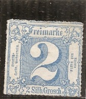 ALLEMAGNE  TOUR Et TAXIS --  2K Bleu Percé  Ligne Blanche   Sans Gomme Ou Charniere N°24   Côte 3.75€ - Postfris