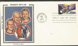 SPACE, U S A, FDC - North  America