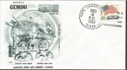 SPACE, U S A, FDC - Amérique Du Nord