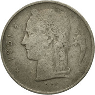 Monnaie, Belgique, Franc, 1951, TB, Copper-nickel, KM:143.1 - 1 Franc