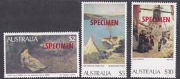 Australia 1974 Paintings SPECIMEN, Mint Never Hinged - Proofs & Reprints