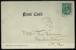 RB 1215 - 1907 Postcard - Clementsports Nova Scotia Canada - 1c Rate To USA - Other & Unclassified