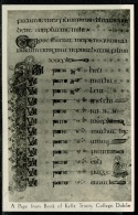 RB 1215 - Real Photo Postcard - A Page From The Book Of Kells - Trinity College Dublin - Dublin