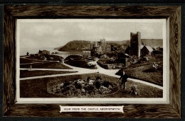 RB 1214 - Early Real Photo Postcard - View From The Castle Aberystwyth Cardiganshire Wales - Cardiganshire