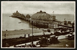 RB 1214 - 1929 Postcard - 1d PUC Stamp - Cars At Eastbourne Pier & Pavilion - Sussex - Eastbourne