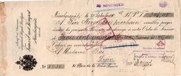 LETTRE DE CHANGE TIMBREE -AUTRICHE - MANUF DE CHAUSSURES IMPERIALE ROYALE -MUNCHENGRATTZ -1910 - Lettres De Change