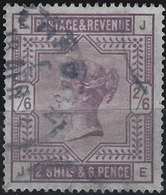 Grande Bretagne 1883 N°86 Obl,  2/6 Sh Violet Sur Papier Blanc Superbe Signé Calves - Used Stamps