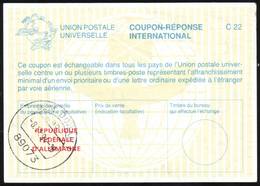 ALLEMAGNE - GERMANY - IRC - CRI - REPLY COUPON REPONSE - C 22 - Cachet  ULM DONAU 1994 - Reply Coupons