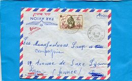 Marcophilie-DAHOMEY-lettre >Françe -cad-NATITINGOU-1959--stamps A O F-N°49 Chasse Et Pêche - Storia Postale