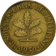 République Fédérale Allemande, 5 Pfennig, 1950, Munich, TB+, Brass Clad - 5 Pfennig