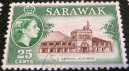 Sarawak 1955 Astana Kuching 25c - Used - Sarawak (...-1963)