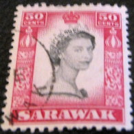 Sarawak 1955 Queen Elizabeth II 50c - Used - Sarawak (...-1963)