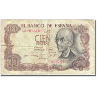Billet, Espagne, 100 Pesetas, 1970-1971, 1970-11-17, KM:152a, B - 100 Peseten