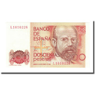 Billet, Espagne, 200 Pesetas, 1980-09-16, KM:156, NEUF - [ 4] 1975-…: Juan Carlos I.