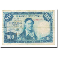 Billet, Espagne, 500 Pesetas, 1954-07-22, KM:148a, TB - 500 Peseten