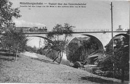 MITTELTHURGAUBAHN → Dampfzug Auf Dem Viadukt Emmishofertobel Anno 1912 ►RRR◄ - Autres & Non Classés