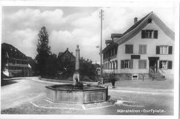 MÄRSTETTEN → Belebter Dorfplatz Mit Wirtshaus Zur Sonne, Fotokarte Anno 1930  ►RRR◄ - Autres & Non Classés