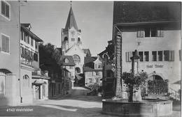 WEINFELDEN → Hotel Traube Mit Dorfbrunnen, Fotokarte Ca.1930 - Weinfelden