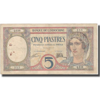 Billet, FRENCH INDO-CHINA, 5 Piastres, Undated (1926), KM:49b, TTB - Indochine
