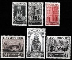 Luxembourg 1938 - Mi. 309-314 Complete MH/* Ungebraucht/avec Charnière - Usados