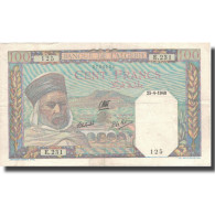 Billet, Algeria, 100 Francs, 1940, 1940-04-25, KM:85, TTB+ - Argelia