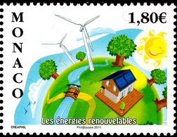 Monaco - 2011 -  Renewable Energy - Mint Stamp - Unused Stamps