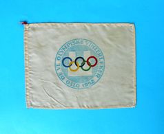 OLYMPIC GAMES 1952. OSLO - NORWAY Original Vintage Beautifull Silk Pennant * Jeux Olympiques Olympiad Olympia Olympiade - Habillement, Souvenirs & Autres