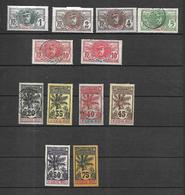 Haut Sénégal Et Niger    1906     Cat Yt  N°1 à 5 , Et 7, 10, 11, 12, 13, 14    Obli  Et  N* MLH - Unused Stamps