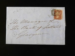 LETTRE POUR GLASGOW -  1856  - - Briefe U. Dokumente