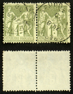N° 82 1F Bronze SAGE N SOUS U Paire TB Cote 20€ - 1876-1898 Sage (Tipo II)