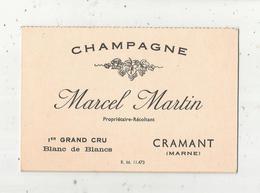 Carte De Visite , Tarif , Bon De Commande ,4 Pages, 4 Scans ,1967, CHAMPAGNE MARCEL MARTIN ; CRAMANT ,Marne - Publicités