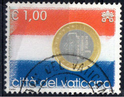 VATICANO  2004  L'EURO  €  1  Usata / Used - Oblitérés