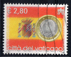 VATICANO  2004  L'EURO  €  2,80  Usata / Used - Oblitérés