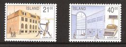 Iceland Island 1990 Europa: Postal Buildings  Mi 726-727 MNH(**) - Unused Stamps