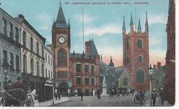 ST. LAWRENCE CHURCH & TOWN HALL - READING With WINCHFIELD Skeleton Postmark - Reading