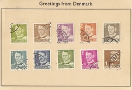 Danemark 1960 - Carte Postale Souvenir  - De Copenhague à Bruxelles - Cachet Avion Lufthavn - Airmail