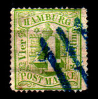 Germania-F388 - Amburgo 1864-65 (o) Used - Senza Difetti Occulti. - Hamburg