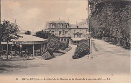 Cp , 14 , RIVA-BELLA , L'Hôtel De La Marine Et La Route De Lion-sur-Mer - Riva Bella
