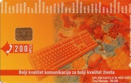 BOSNIA Y HERZEGOVINA. BA-PTT-0039. KEYBOARD. 200U. 2000. (521) - Bosnia