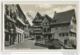 Wimpfen Am Berg - Am Adlerbrunnen - Gärtnerei Belzner - Bäckerei Feyerabend - Foto-AK - 50er Jahre - Bad Wimpfen