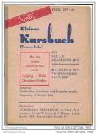 Kleines Kursbuch - Für Berlin Brandenburg Mecklenburg Vorpommern Sachsen Oktober 1946 - Europa