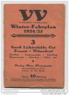 VV Vorort-Verkehr - Winter-Fahrplan 1924/25 - Verlag Neue Propaganda Zossen - 18 Seiten Postkartengrösse - Europa