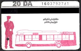 1 Ticket Transport Algeria Bus Algiers Alger - Biglietto Dell'autobus - 1 Billete De Autobús - 1 Busticket - Monde