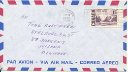 Canada Air Mail Cover Sent To Denmark Downsview 30-11-1968 Single Franked - Briefe U. Dokumente