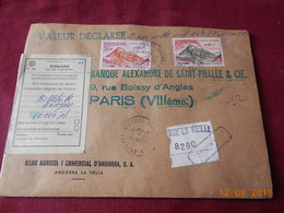 Lettre Chargee D Andorre 1973 - Briefe U. Dokumente