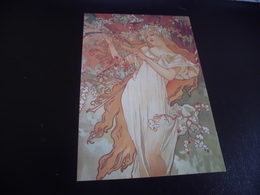 BELLE ILLUSTRATION ...BELLE FEMME SEXY ....DE SPRING DES QUATRE SAISONS - Mucha, Alphonse